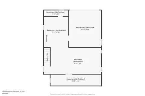 Floorplan - 3032 Junietta Ave, Cincinnati, OH 45211 photo 1 of 4