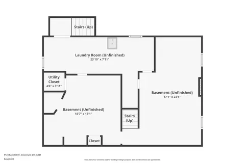Floorplan - 9124 Ranchill Dr, Cincinnati, OH 45231 photo 2 of 2
