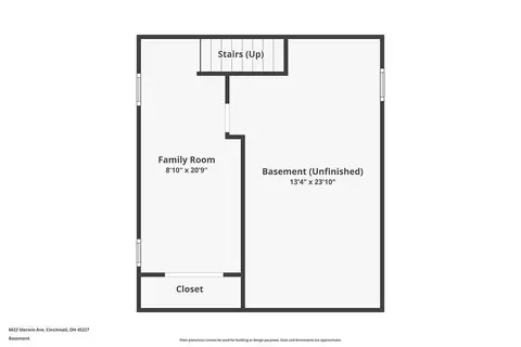 Floorplan - 6622 Merwin Ave, Cincinnati, OH 45227 photo 3 of 4