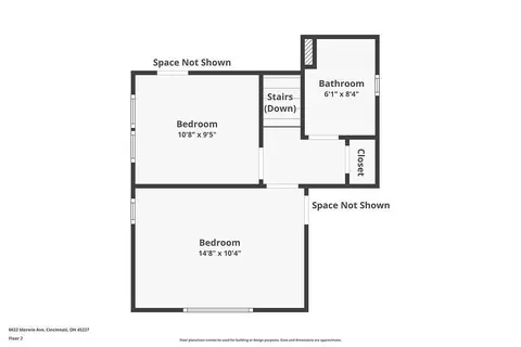 Floorplan - 6622 Merwin Ave, Cincinnati, OH 45227 photo 2 of 4