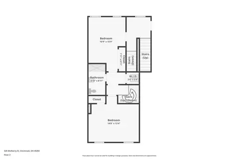 Floorplan - 320 Mulberry St, Cincinnati, OH 45202 photo 2 of 4