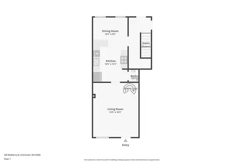 Floorplan - 320 Mulberry St, Cincinnati, OH 45202 photo 1 of 4