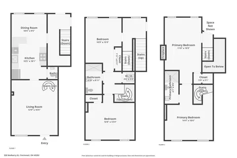 Floorplan - 320 Mulberry St, Cincinnati, OH 45202 photo 4 of 4