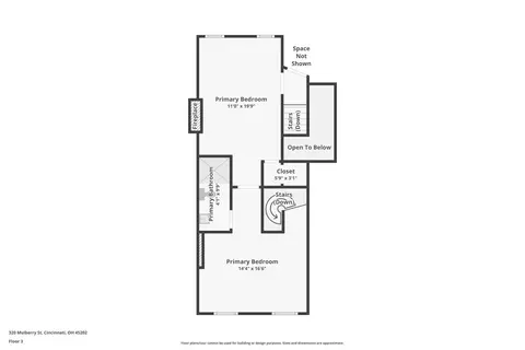 Floorplan - 320 Mulberry St, Cincinnati, OH 45202 photo 3 of 4