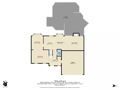 Floorplan - 3076 Hoock Ct, Cincinnati, OH 45239 photo 1 of 4