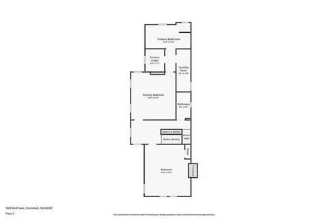 Floorplan - 1605 Ruth Ave, Cincinnati, OH 45207 photo 3 of 4