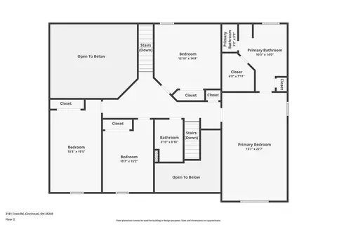 Floorplan - 2161 Crest Rd, Forest Park, OH 45240 photo 3 of 3