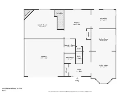 Floorplan - 2161 Crest Rd, Forest Park, OH 45240 photo 2 of 3