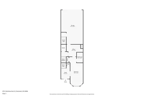 Floorplan - 2731 Cleinview Ave, Cincinnati, OH 45206 photo 2 of 4