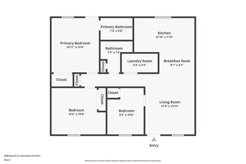 Floorplan - 3388 Ninann Ct, Cincinnati, OH 45211 photo 1 of 1