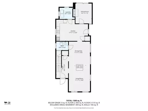 Floorplan - 3660 Monteith Ave, Cincinnati, OH 45208 photo 3 of 4