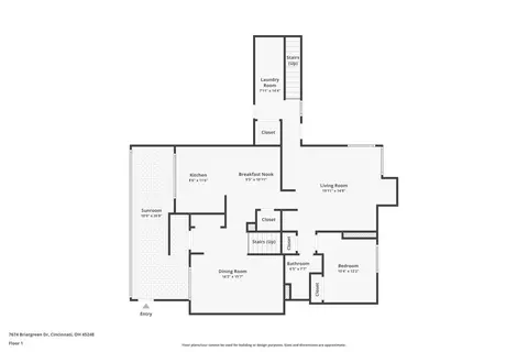 Floorplan - 7674 Briargreen Ln, Cincinnati, OH 45248 photo 2 of 3