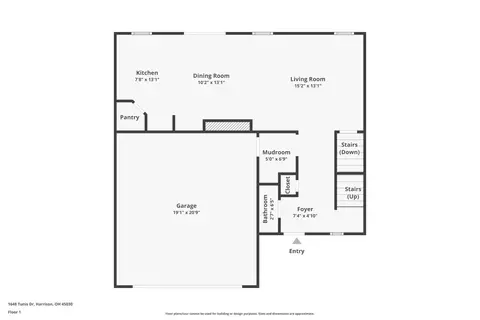 Floorplan - 1648 Tunis Dr, Harrison, OH 45030 photo 2 of 3