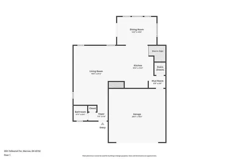 Floorplan - 3031 Yellowtail Ter, Morrow, OH 45152 photo 1 of 2