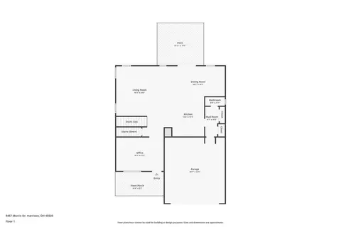 Floorplan - 9457 Morris Dr, Harrison, OH 45030 photo 2 of 4