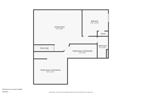 Floorplan - 9457 Morris Dr, Harrison, OH 45030 photo 1 of 4
