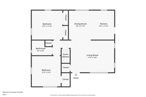 Floorplan - 3286 Tulsa Ct, Cincinnati, OH 45238 photo 3 of 3