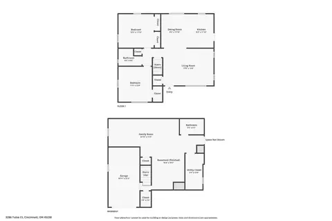 Floorplan - 3286 Tulsa Ct, Cincinnati, OH 45238 photo 2 of 3
