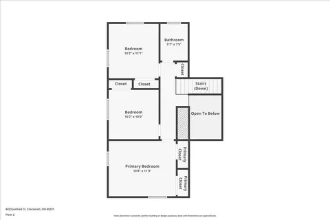 Floorplan - 8433 Jonfred Ct, Cincinnati, OH 45231 photo 4 of 5