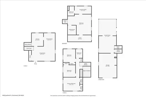 Floorplan - 8433 Jonfred Ct, Cincinnati, OH 45231 photo 2 of 5