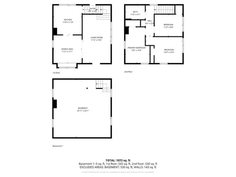 Floorplan - 4340 Eighth St, Cincinnati, OH 45205 photo 1 of 4