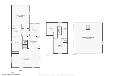 Floorplan - 10167 Wayne Ave, Woodlawn, OH 45215 photo 1 of 3