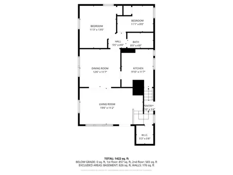 Floorplan - 4318 Eighth St, Cincinnati, OH 45205 photo 2 of 4