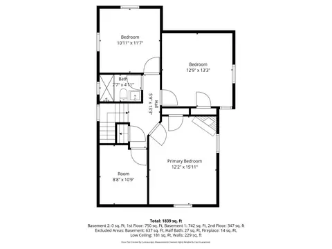 Floorplan - 3628 Bevis Ave, Cincinnati, OH 45207 photo 3 of 4