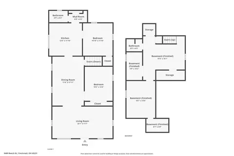 Floorplan - 9469 Beech Dr, Cincinnati, OH 45231 photo 1 of 1