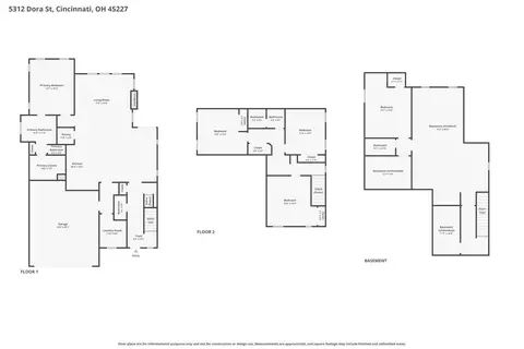 Floorplan - 5312 Dora Ave, Cincinnati, OH 45227 photo 2 of 3
