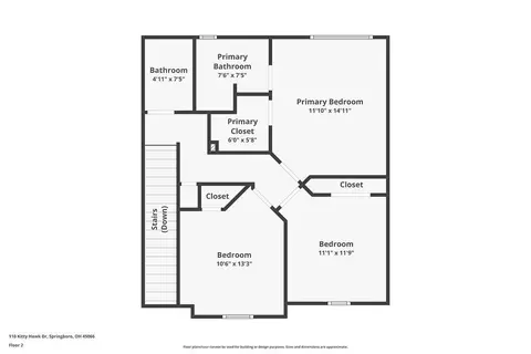 Floorplan - 110 Kitty Hawk Dr, Springboro, OH 45066 photo 3 of 3