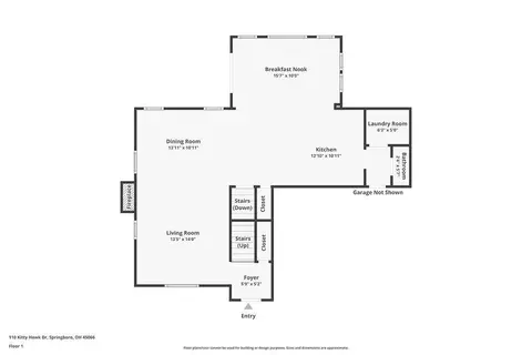 Floorplan - 110 Kitty Hawk Dr, Springboro, OH 45066 photo 2 of 3