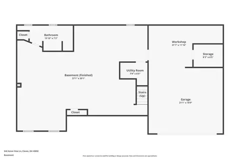 Floorplan - 540 Aston View Ln, Cleves, OH 45002 photo 2 of 3