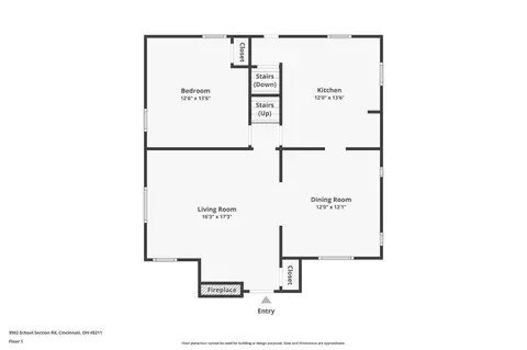 Floorplan - 3962 School Section Rd, Cheviot, OH 45211 photo 2 of 4