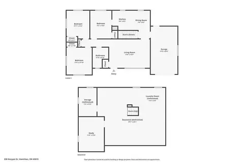 Floorplan - 330 Kenyon Dr, Hamilton, OH 45015 photo 3 of 3
