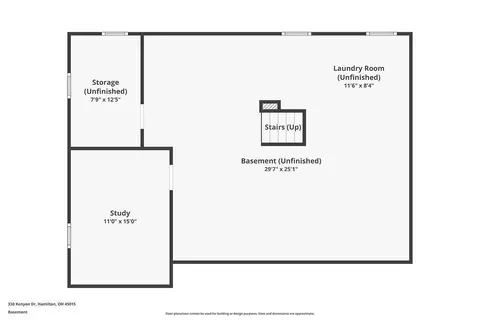 Floorplan - 330 Kenyon Dr, Hamilton, OH 45015 photo 2 of 3