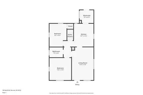 Floorplan - 105 Welch Rd, Morrow, OH 45152 photo 1 of 3
