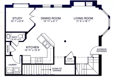 Floorplan - 207 Stetson St, Cincinnati, OH 45219 photo 1 of 2