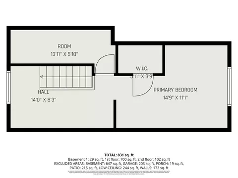 Floorplan - 8628 Mockingbird Ln, Cincinnati, OH 45231 photo 2 of 3