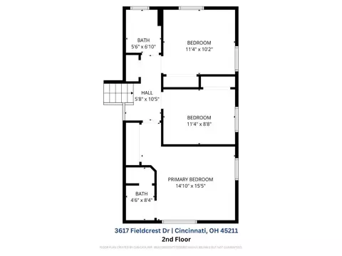 Floorplan - 3617 Fieldcrest Dr, Cincinnati, OH 45211 photo 2 of 4