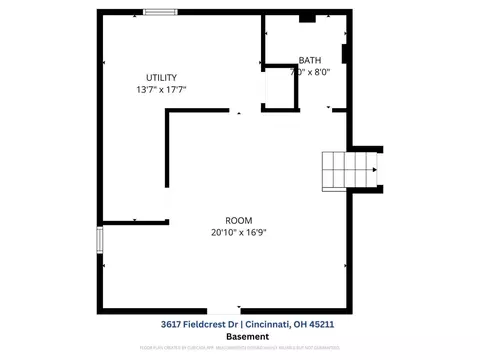 Floorplan - 3617 Fieldcrest Dr, Cincinnati, OH 45211 photo 4 of 4