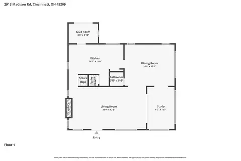 Floorplan - 2913 Madison Rd, Cincinnati, OH 45209 photo 2 of 3