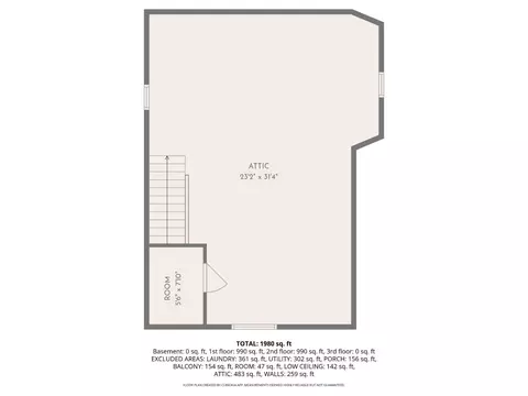 Floorplan - 416 Torrence Ct, Cincinnati, OH 45202 photo 3 of 5