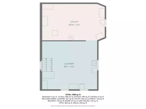 Floorplan - 416 Torrence Ct, Cincinnati, OH 45202 photo 4 of 5