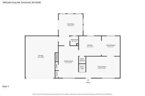 Floorplan - 1959 John Gray Rd, Cincinnati, OH 45240 photo 3 of 4