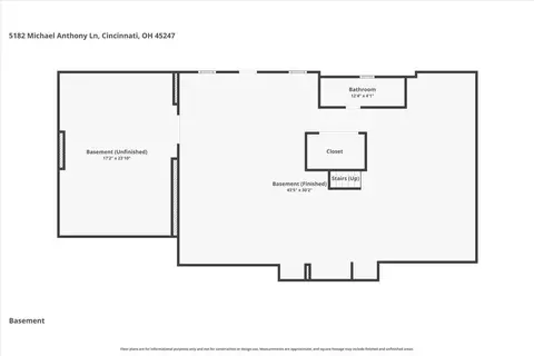 Floorplan - 5182 Michael Anthony Ln, Cincinnati, OH 45247 photo 3 of 3