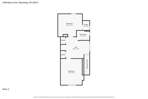 Floorplan - 1040 Burns Ave, Wyoming, OH 45215 photo 1 of 4