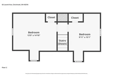 Floorplan - 62 Laurel Ave, Cincinnati, OH 45216 photo 2 of 3