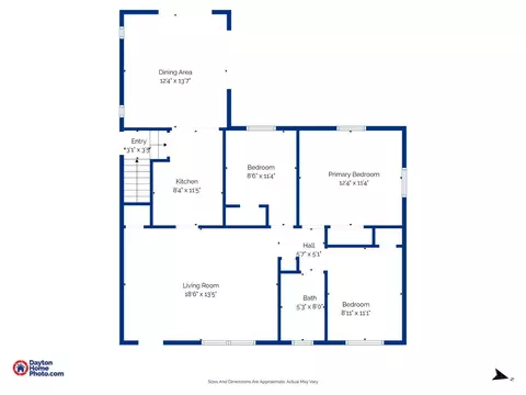 Floorplan - 9007 Rolling Ln, Cincinnati, OH 45236 photo 1 of 2