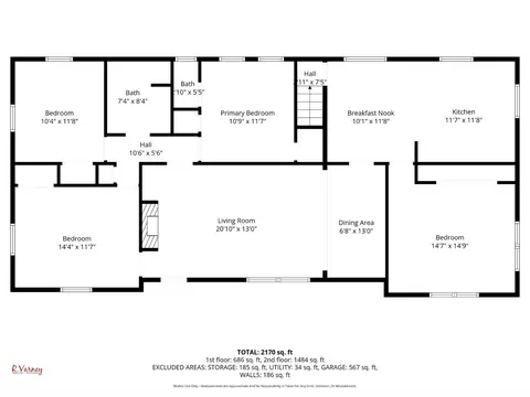 Floorplan - 496 Elm Dr, Cincinnati, OH 45255 photo 3 of 3